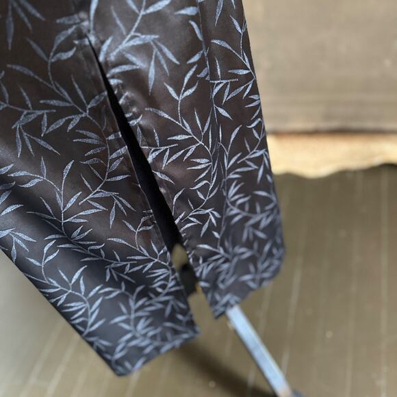 Gantos Petite 8P Black Satin Mandarin Collar Maxi Dress • Side Slit Cheongsam St - Picture 9 of 13